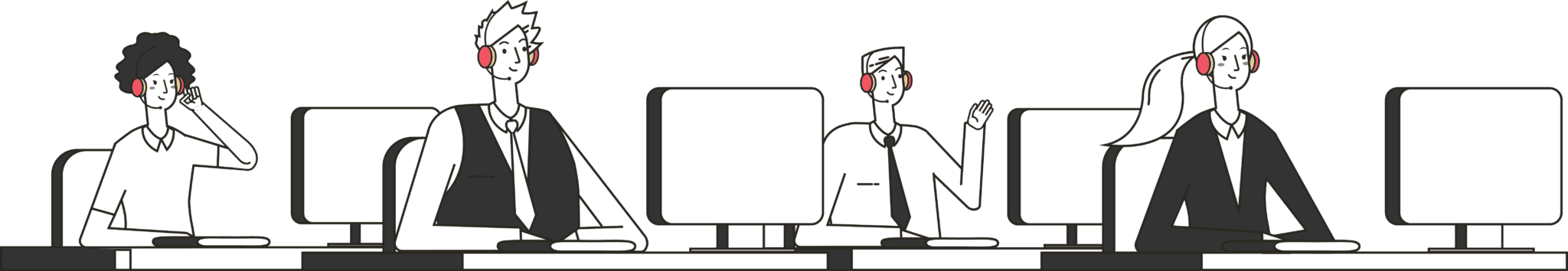 Cxstomer banner image of customer support team